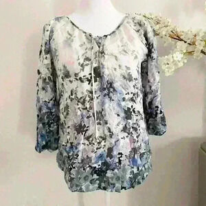 Lovestitch Floral Pastel Crossfront Blouse Floral blouse pastel colors Small